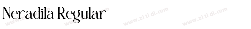 Neradila Regular字体转换
